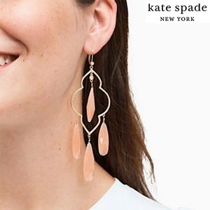 NWT kate spade lantern gems large chandelier earrings